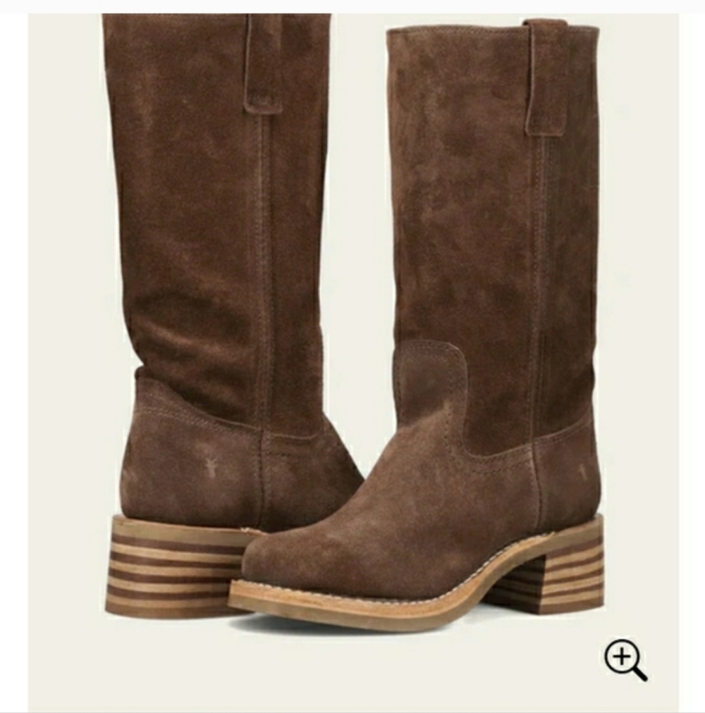 Frye Campus Suede Mid-Calf 12R Heeled Boots